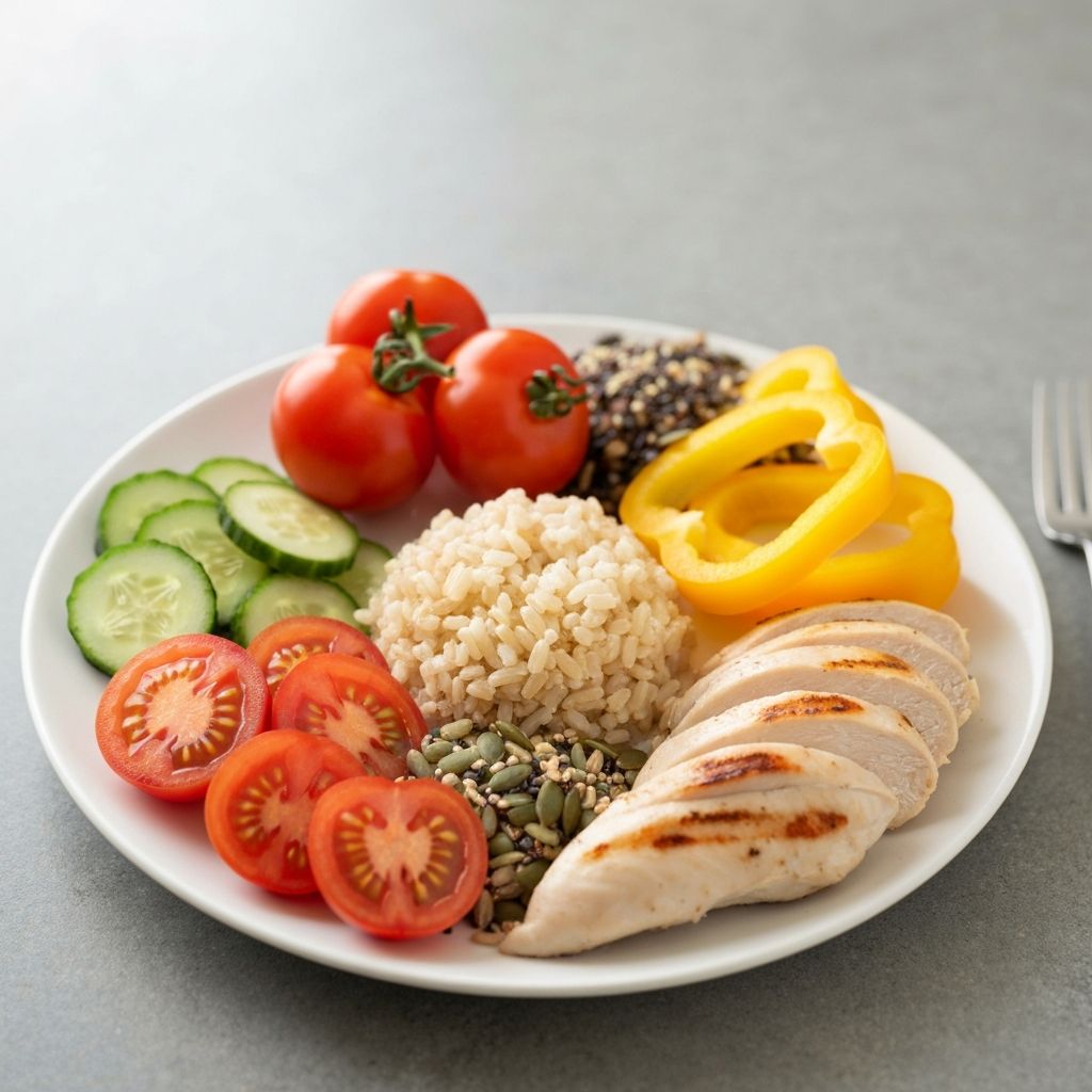 Tasapainoinen ruokalautanen